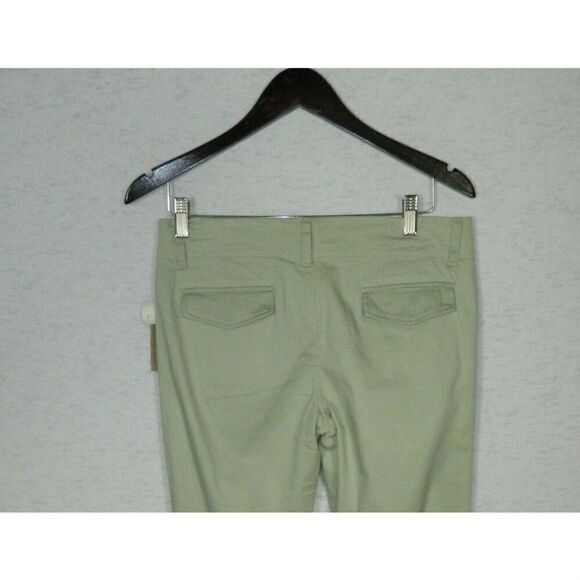 Gold Hawk Pants Mint Green Khakis Flare Leg Flat Front Size 8 - Picture 6 of 8
